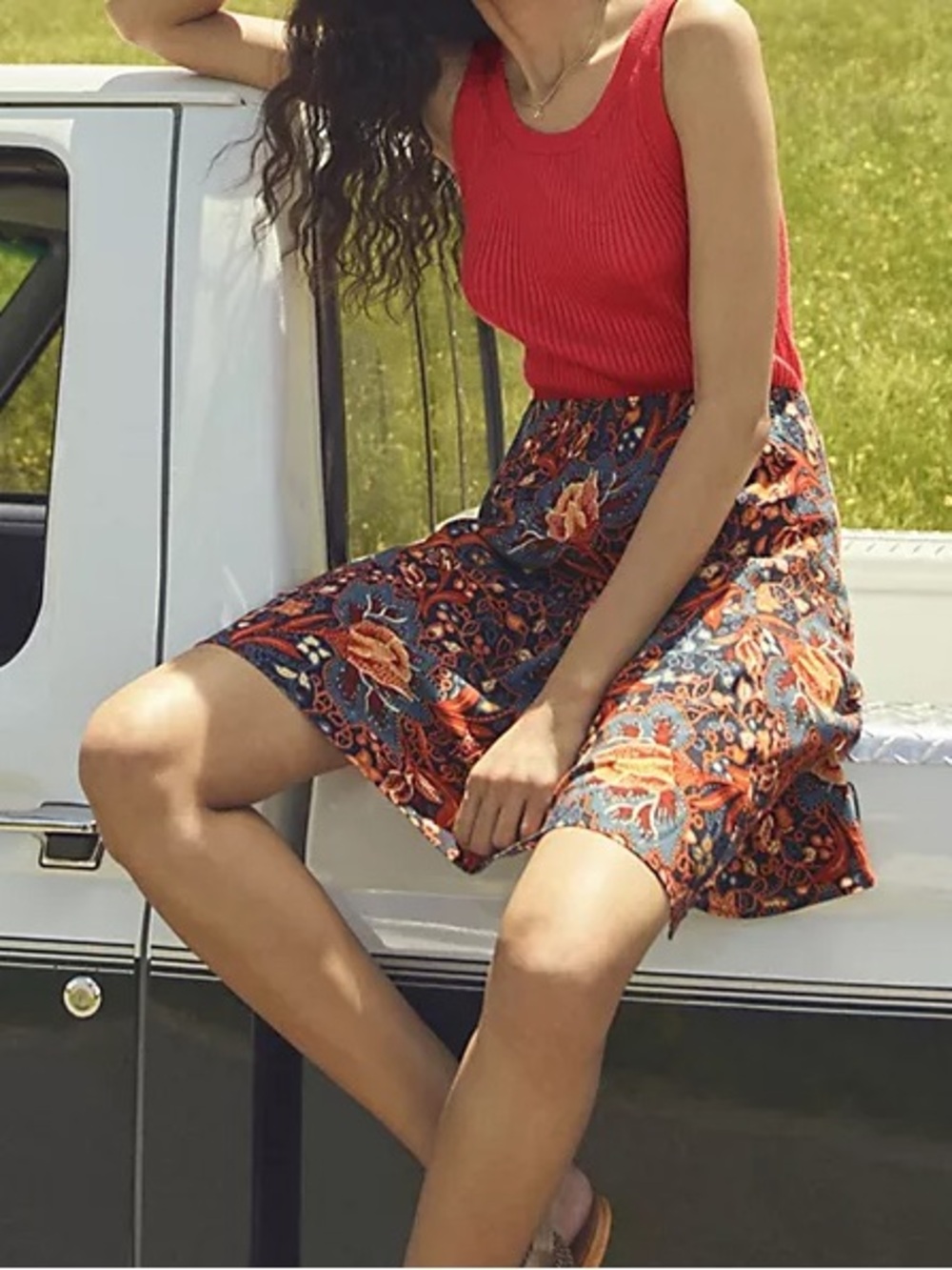 ANTHROPOLOGIE Sisters Gulassa Catarina Mini Skirt Pull On Lined Vibrant Floral